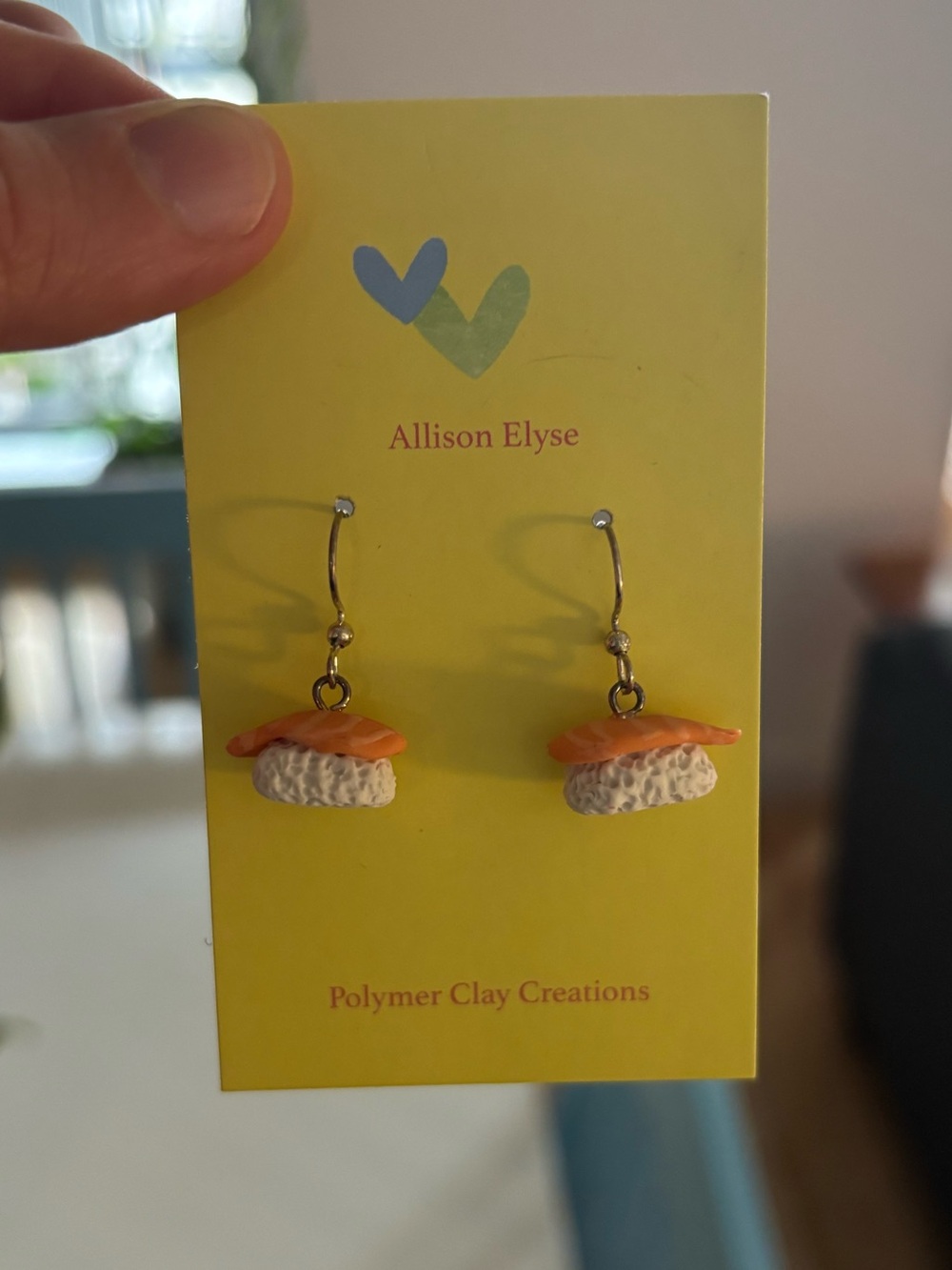 Handmade Sushi Polymer Clay Earrings: New!